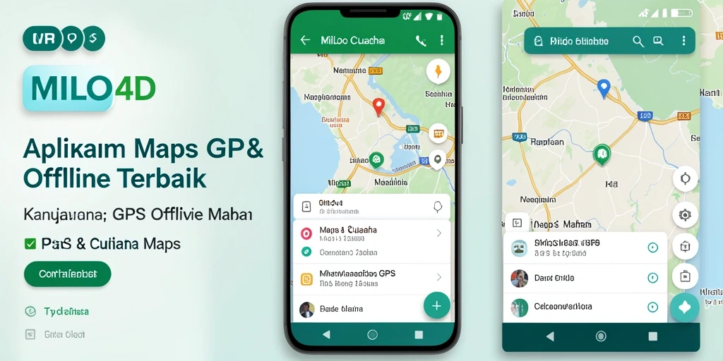 Tampilan antarmuka aplikasi MILO4D untuk peta GPS Offline yang informatif.