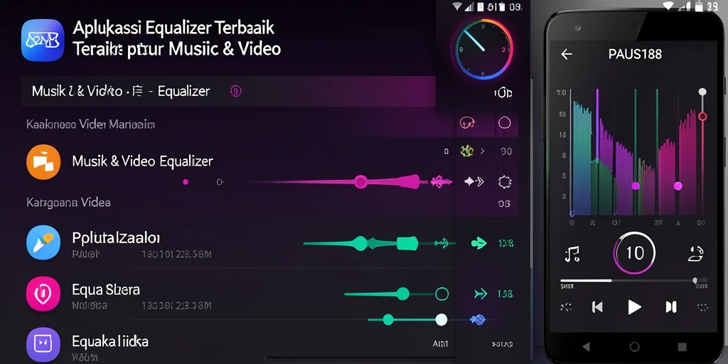Tampilan antarmuka PAUS188 dengan fitur Equalizer yang lengkap.