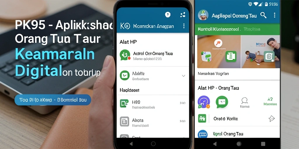 Antarmuka PK95 yang intuitif untuk kontrol orang tua.