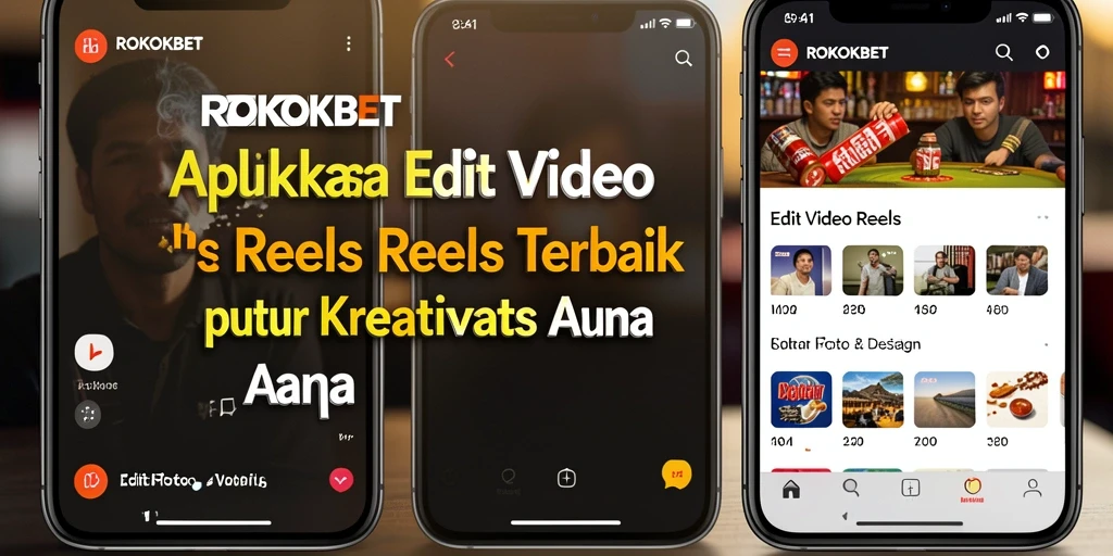 Antarmuka ROKOKBET yang intuitif untuk edit video reels.