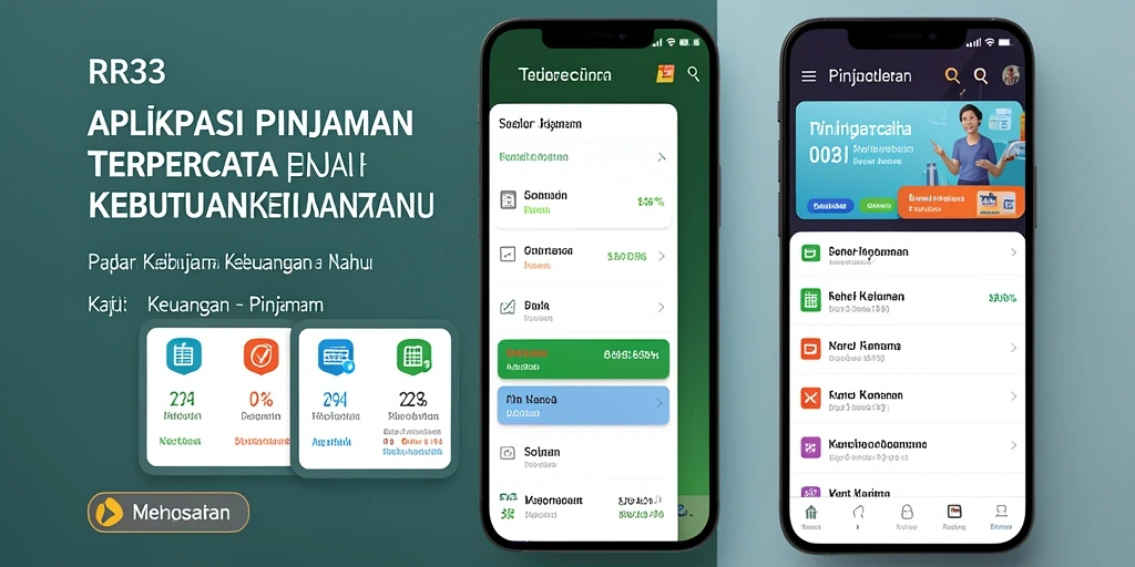 Antarmuka aplikasi RR33 yang user-friendly untuk pengajuan Pinjaman.