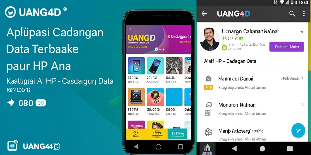 Antarmuka UANG4D yang simpel dan fungsional untuk cadangan data.
