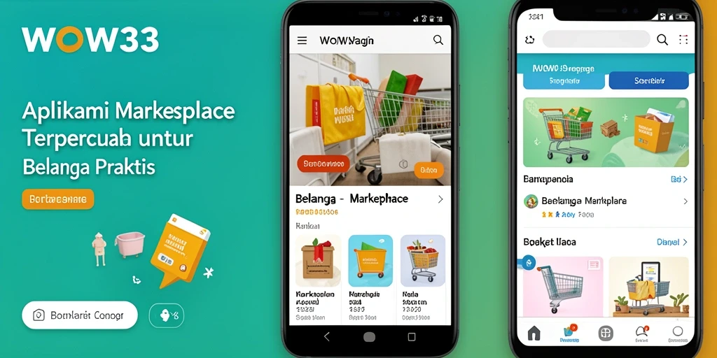 Tampilan antarmuka WOW33 yang modern dan fungsional untuk berbelanja.